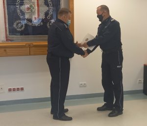 Zdjęcie zastępcy Komendanta Powiatowego Policji w Choszcznie.
Nadkom. Jacek Przepiórka.