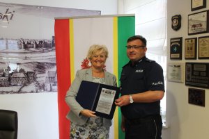 Starosta składa podziękowania inspektorowi Ireneuszowi Winnickiemu